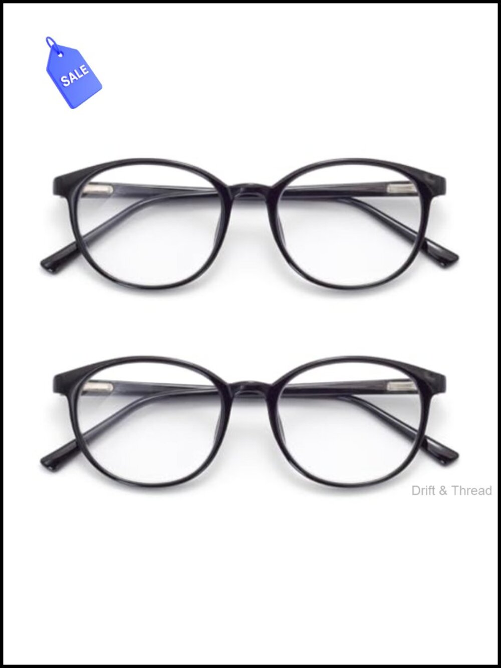 Round Blue Light Blocking Glasses Computer Gaming Anti Glare Eyewear
